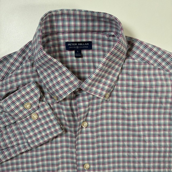 Peter Millar Other - Peter Millar Crown Crafted Wynton Performance Sport Shirt Large Nylon Stretch